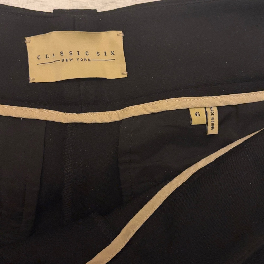 Classic Six New York Black Beverly Pant - 6 - Picture 11 of 11